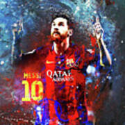 Messi Barcelona Player Poster