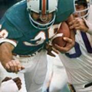 Miami Dolphins Larry Csonka, Super Bowl Viii Sports Illustrated Cover Poster
