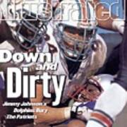 Miami Dolphins Steve Emtman And Tim Bowens Sports Illustrated Cover Poster