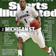 Michigan State University Kalin Lucas, 2009 Ncaa Midwest Sports Illustrated Cover Poster