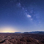 Milky Way Over The Borrego Badlands Poster