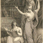 Minerva Directing Study To The  Attainment Of Universal Knowledge Poster