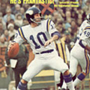 Minnesota Vikings Qb Fran Tarkenton... Sports Illustrated Cover Poster