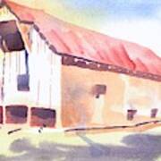 Missouri Barn2 In Watercolor Poster