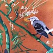 Mockingbird In A Palo Verde Tree Poster