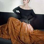 Model In A Leslie Morris Dress Poster