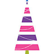 Modern Glam Christmas Tree 1- Art By Linda Woods Poster