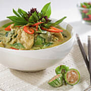 Modern Thai Green Curry Poster