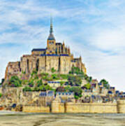 Mont Saint Michel At Low Tide Poster