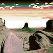 Monument Valley Arizona - Fantasy Artwork Poster