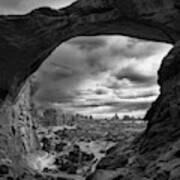 Moody Day At Double Arch Poster