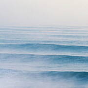 Morning Fog Over Waves. Oarai Poster