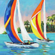 Morning Sails Vertical I Poster