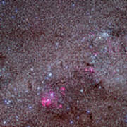 Mosaic Of The Carina Nebula And Crux Poster