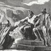 Moses Gives The Levites The Law Poster