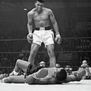 Muhammad Ali Taunting Sonny Liston Poster