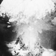 Mushroom Cloud From The Bombing Poster