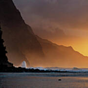 Na Pali Coast Sunset, Kauai Poster