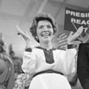 Nancy Reagan Applauding Poster