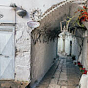 Narrow Alley In Ostuni Poster