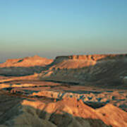 Negev Desert Landscape Ha Poster