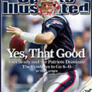 New England Patriots Qb Tom Brady... Sports Illustrated Cover Poster