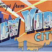 New York City Greetings - Version 2 Poster