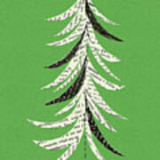 Newspaper Christmas Tree Poster