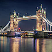Night At The Tower Bridge Poster