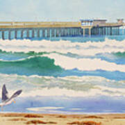 Ocean Beach Pier California Poster