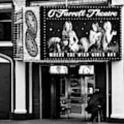 O'farrell Theatre Entrance Bw Poster