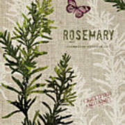Organic Rosemary Poster