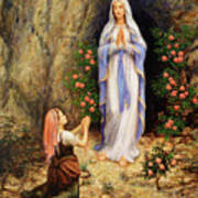 Our Lady Of Lourdes Poster