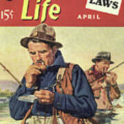 Outdoor Life Magazine Cover April 1940 Poster