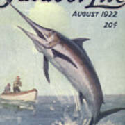 Outdoor Life Magazine Cover August 1922 Poster