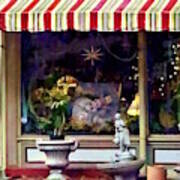 Owego Ny - Gift Shop With Striped Awning Poster