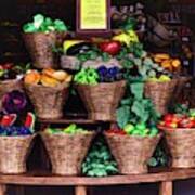 Paper Fruit Market Poster