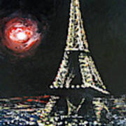 Paris Night Poster