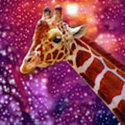 Party Animal Giraffe Poster