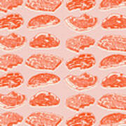 Pattern Of Meat Poster