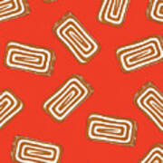 Pattern Of Rolled Cake Pieces Poster