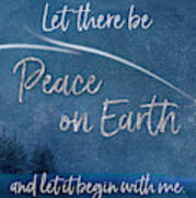Peace On Earth Christmas Card Poster