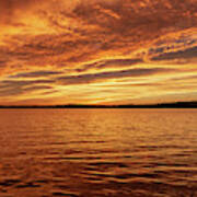 Percy Priest Lake Sunset Poster