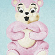 Pink Bear Poster