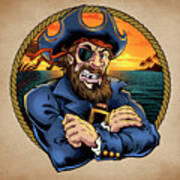 Pirate Polos Logo Poster