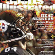 Pittsburgh Steelers Antonio Brown, 2016 Nfl Football Sports Illustrated Cover Poster