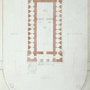 Plan Of The Temple Of Solomon In Jerusalem, Mid 19th Century Poster