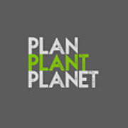 Plan Plant Planet - Green And Gray Standard Spacing Poster