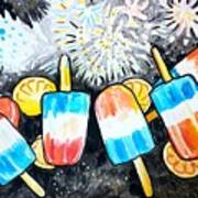 Popsicles And Fireworks Poster
