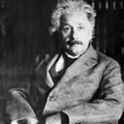 Portrait Of Albert Einstein Poster
